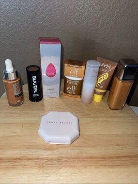 Fenty beauty 
About Face NYX Maybelline foundation bundle